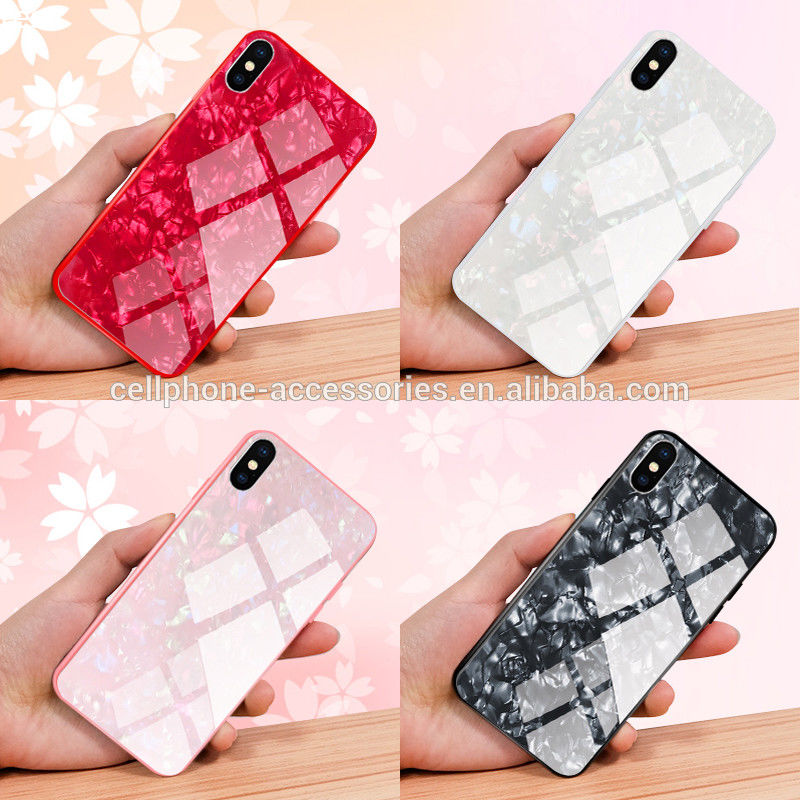 Customized Logo Shenzhen Manufacturing Tempered Glass Phone Case Tempered Glass Screen Protector Marble Phone Case
