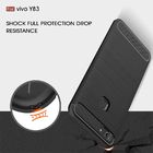 Carbon Fiber Brushed Soft Tpu Phone Back Cover Case For Vivo Y83