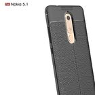 Leather Protective Cell Phone Case For Nokia 5.1 Back Cover