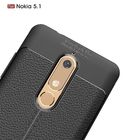 Litchi texture silicone phone case for Nokia 5.1