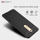 carbon fiber silicone phone case for Nokia 5.1
