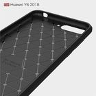 carbon fiber silicone phone case for Huawei Y6 2018