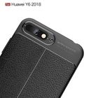 Litchi texture silicone phone case for Huwawei Y6 2018