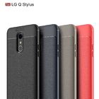 Litchi texture silicone phone case for LG Q Stylus