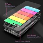 Rainbow Slim glass Case Shell For Iphone 7 8 plus Covers For Iphone Brand