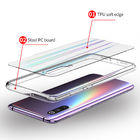 Laser Rainbow Gradient Tempered Glass phone case for xiaomi mi9 back cover