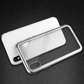 New Product Tpu And Tempered Glass Back Cover Case For Iphone X