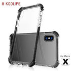 New products shock proof mobile phone PC TPU crystal clear case For Iphone X Case