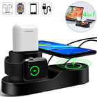 2019 QI wireless charger Stand for iPhone Airpods Apple Watch Charger Dock Station Charge for iWatch 1 2 3 4 Wireless Charging