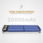 Hot selling Aluminum External Battery With LED Screen Power Bank 20000mah portable mobile charger power bank