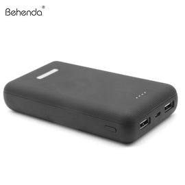 Behenda 2019 Hot Selling Custom Dual USB Powerbank with logo 10000mah 20000mah PowerBank