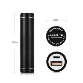 Cheap Power Bank Portable 2600mAh Cylinder PowerBank External Backup Battery Charger Emergency Power Pack Chargers for Gifts