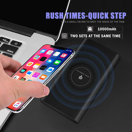 2019 hot selling 10000mAh external battery qi power bank mah wireless for iPhone Xs Max