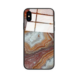 2018 Newest customized tempered glass cover cell phone case for iPhone X 8 7 6
