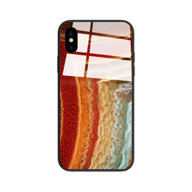 2018 Newest customized tempered glass cover cell phone case for iPhone X 8 7 6