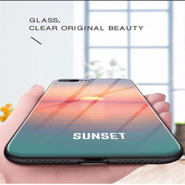 2018 newest Amazon hot selling TPU glass phone case tempered glass phone case for iphone x