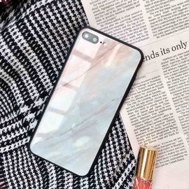 Marble Glass Phone Case for iPhone X 8 7 6S 6 Plus Fashion Tempered Glass Coque Back Cover Cases for Apple