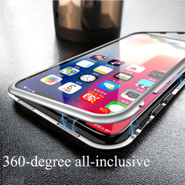 2018 Hot Selling phone case for iphone 8 ,Tempered Glass Cover Magnetic Phone Case For iPhone X case