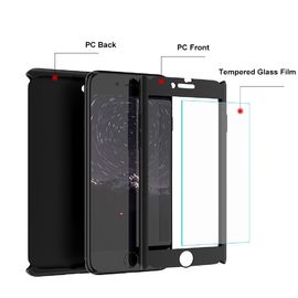 2018 Phone accessories for iphone 9 case 360 degree full protective mobile phone cover with screen protector for iphone 8plus X