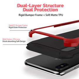 Net Pattern Soft TPU Shock Absorbing Rigid Bumper Mobile Accessories Dual Protective Silicon Smartphone Cases