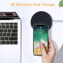 10W Qi Wireless Charger for iPhone XS/XR/XS Max/Samsung Galaxy S10/S9 Note 9/8 Ultra Thin Slim Aluminium Alloy Fast Charging Pad