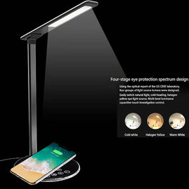 Wireless Charger For Phone With Desk Lamps Flexible Office Led Table Light Wireless Charger