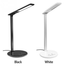 2 In 1 Led Desk Lamp Light Qi Wireless Charger Universal For Phone