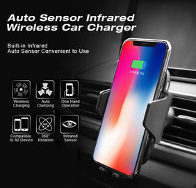 Factory price Car Wireless Charger Infrared Sensor For Phone Fast QI Car Charger Wireless Charging Car Holder