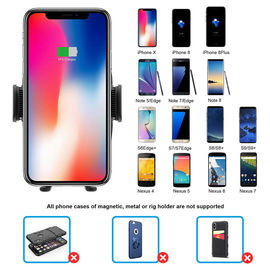 BHD 10W Wireless Charging Car Holder for Iphone for Samsung Output 9V/1.2A,5V/1.5A QI Standard Wireless Holder