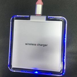 For iphone 8/8plus/X for samsung s6/s7/s8 2018 new Led light square QI wireless charger fast