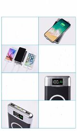 2018 wholesale 2 in 1 qi wireless charger fast charger power bank 10000mah