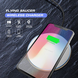 Slim flying saucer quick fast mobile phone wireless chargers for iphone and android smartphones