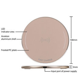 New trending product aluminum alloy shell inductive charging pad, portable wireless phone charger for android