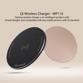 New trending product aluminum alloy shell inductive charging pad, portable wireless phone charger for android