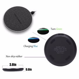 2018 innovative gifts fabric surface 10w wireless charging pad high quality cordless charger