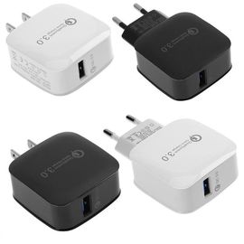 2018 New EU US fast charger QC3.0 USB wall charger for samsung galaxy s9 for iphone X XS max XR