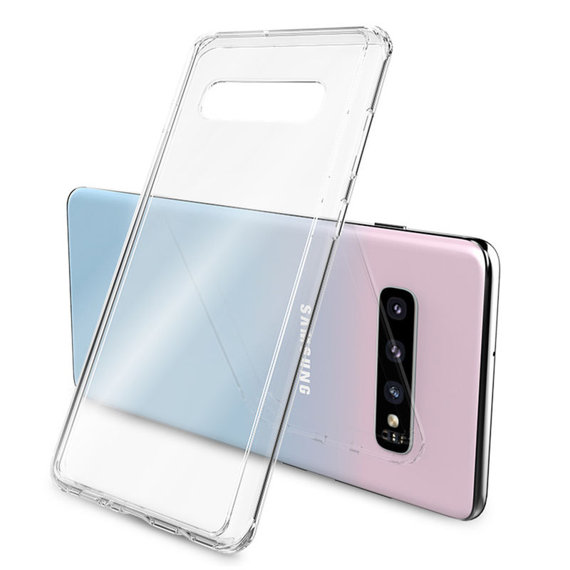 Ultra Thin Crystal Clear  Tpu Pc Case For Samsung Galaxy s10 plus Transparent Case Cover