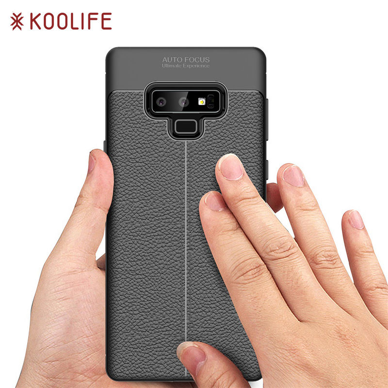 Litchi texture silicone phone case for Samsung Note 9