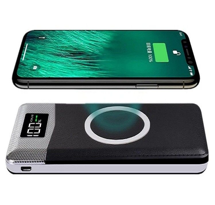 2018 new mobile charger power bank Custom 10000mAh 12000mah LED digital screen Display 3 in 1 qi wireless charger power bank