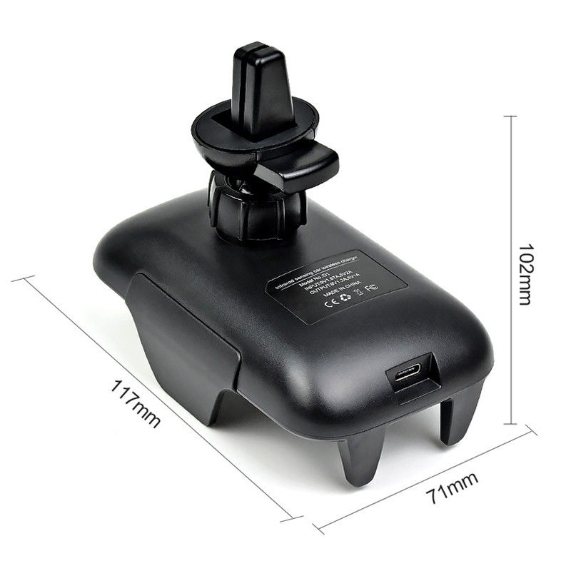 Portable cheap 10W Qi wireless charger Car Mount Fast Quick Receiver Mobile Phone Wireless Charger