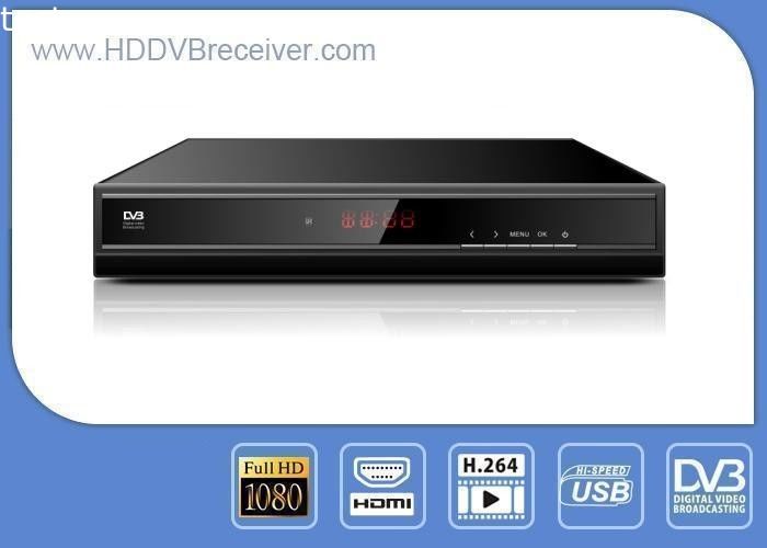 Black Metal Case HD DVB T2 + S2 Combo Receiver Linux System MPEG-2